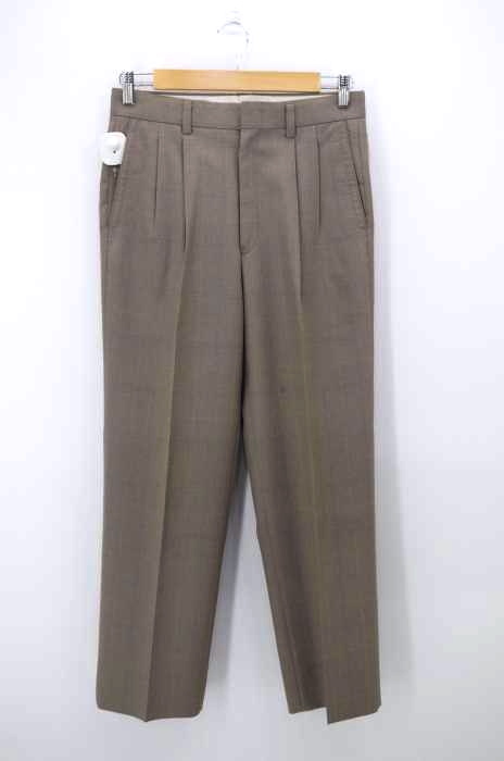 USED古着(ユーズドフルギ) OLD チェック柄2タックワイドスラックス メンズ パンツ