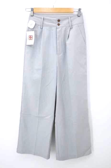 Ray Cassin(レイカズン) センタープレスワイドパンツ レディース パンツ