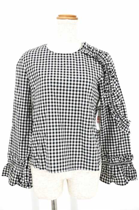 ZARA trafaluc（ザラトラファルック） ギンガムチェックフリルブラウス レディース トップス