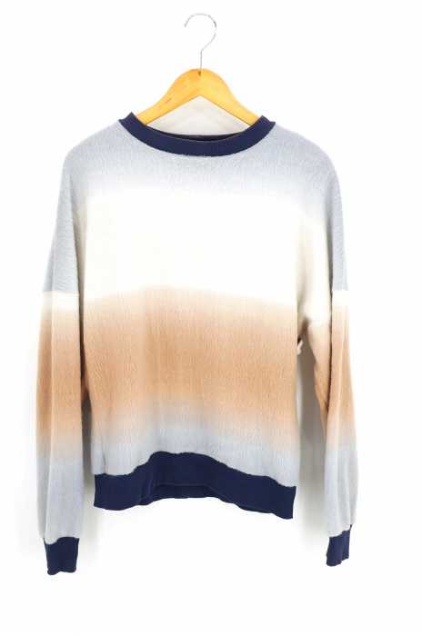 J’AI MAL A LA TETE （ジェマララテート） pullover colour gradient グラデーションカラーリブトップス メンズ トップス