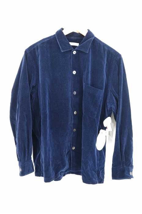 COMME des GARCONS HOMME (コムデギャルソンオム) AD2002 ベルベットシャツ メンズ トップス