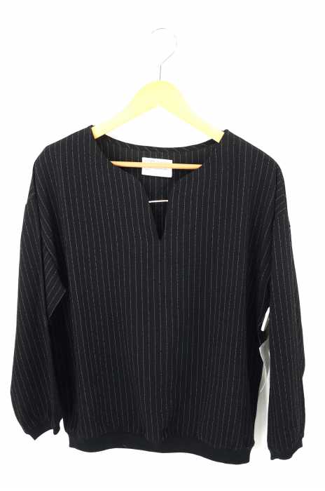 antiqua（アンティカ） ストライプシフォンブラウス レディース トップス