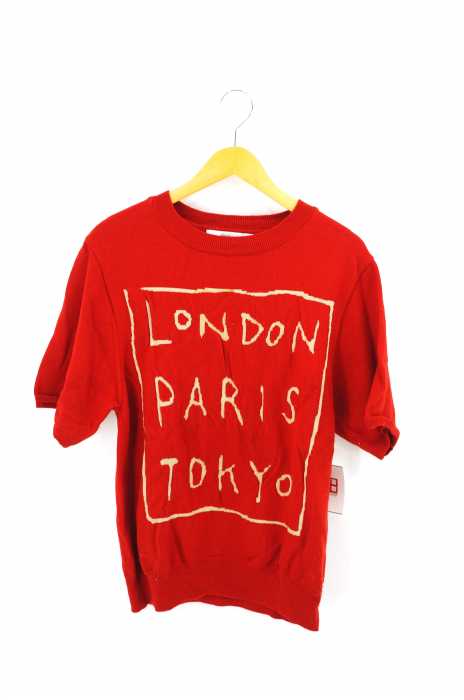 .efiLevol(エフィレボル) LONDON PARIS TOKYO KNIT TEE メンズ トップス