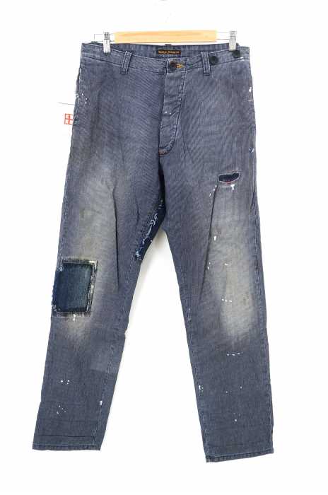 Nudie Jeans(ヌーディージーンズ) KHAKI STRAIGHT OLD STRIPE メンズ パンツ