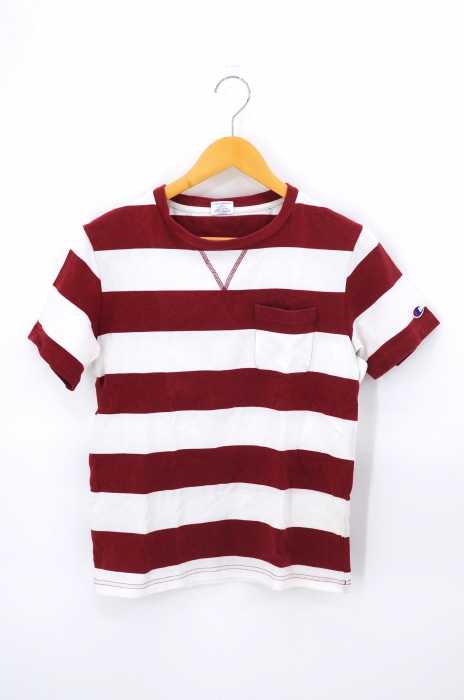 Champion (チャンピオン) ボーダークルーネックTシャツ メンズ トップス