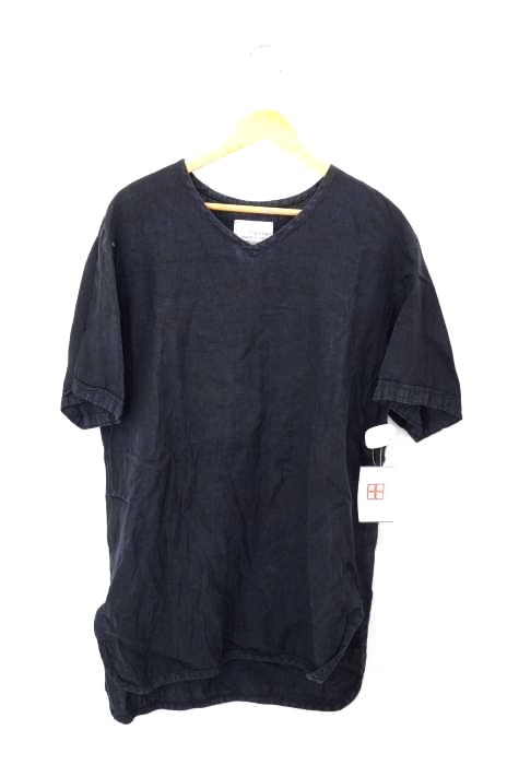 AUGUSTE PRESENTATION（オーギュストプレゼンテーション） Pajama Look S/S PULL OVER Vネックリネンカットソー メンズ トップス