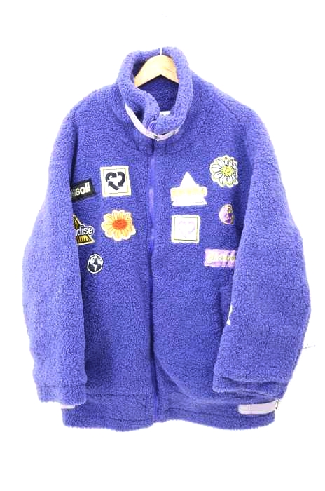 USED古着(ユーズドフルギ) ワッペンフリースジャケット レディース アウター