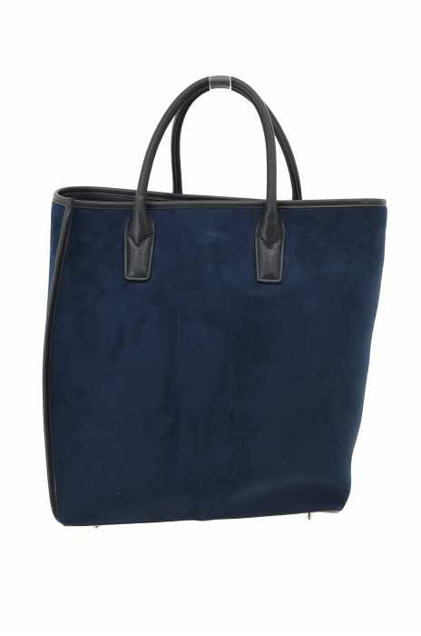 THE DILETTANTE × EDIFICE (ザ ディレッタント × エディフィス) VERTICAL TOTE 別注フェイクスエード メンズ バッグ