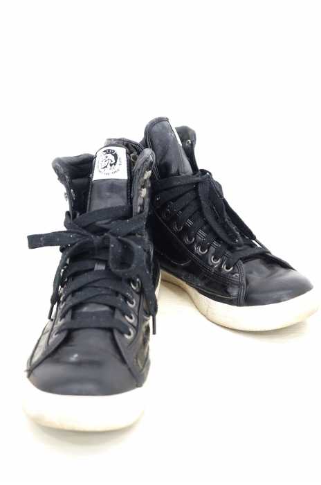 DIESEL （ディーゼル） レザーハイカットスニーカー メンズ シューズ