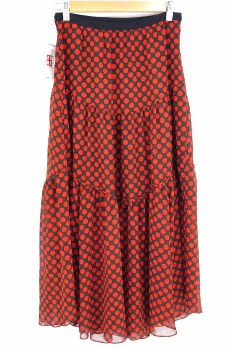 IENA LA BOUCLE （イエナラブークル） DOT プリント ティアードマキシスカート レディース スカート