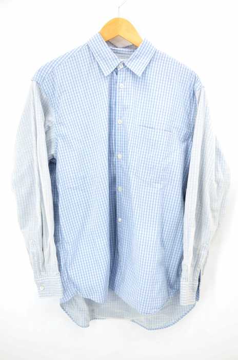 COMME des GARCONS SHIRT（コムデギャルソンシャツ） メッシュレイヤード切替チェックシャツ メンズ トップス
