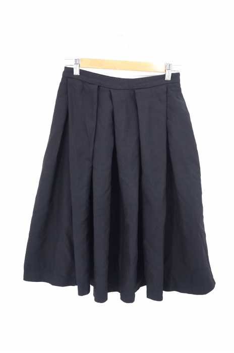 COMME des GARCONS （コムデギャルソン） AD2015 15AW ポリ縮絨加工 製品染め タックフレアスカート レディース スカート