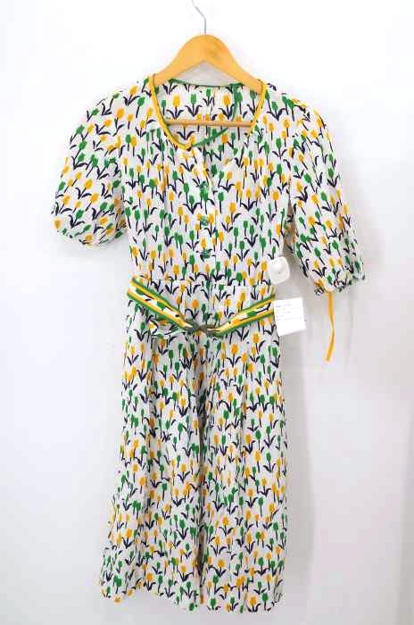 USED古着（ユーズドフルギ） OLD チューリップ柄レトロワンピース レディース ワンピース