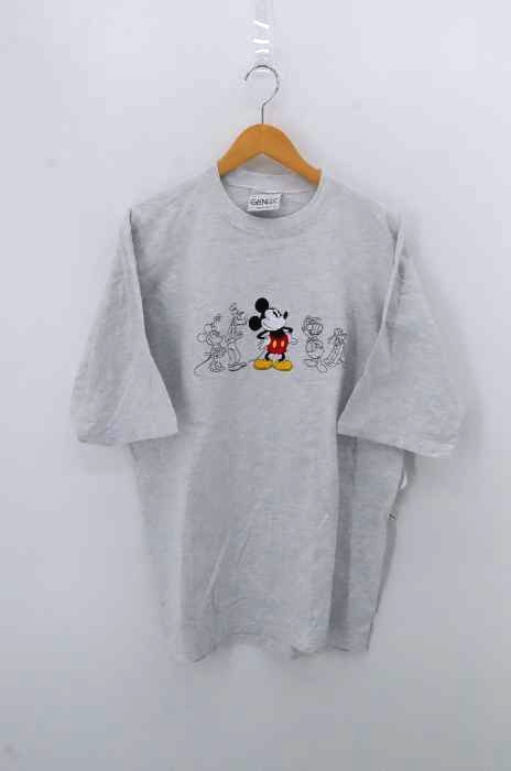 USED古着（ユーズドフルギ） 90S GENUS USA製 キャラクター刺繍Tシャツ メンズ トップス