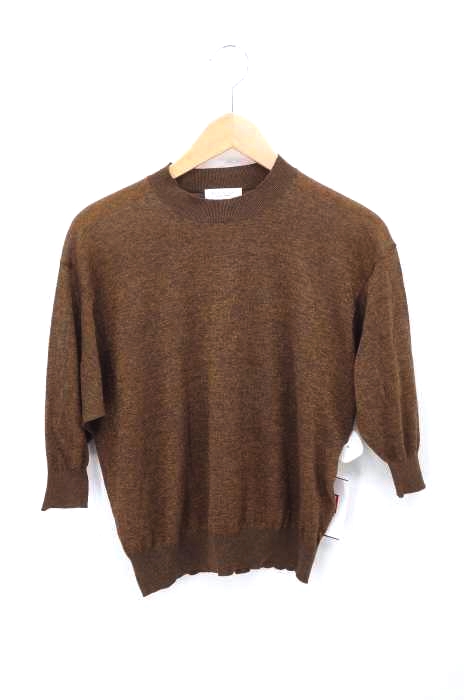 BEAUTY&YOUTH UNITED ARROWS（ビューティーアンドユースユナイテッドアローズ） シアークルーネック5分袖ラメニット レディース トップス
