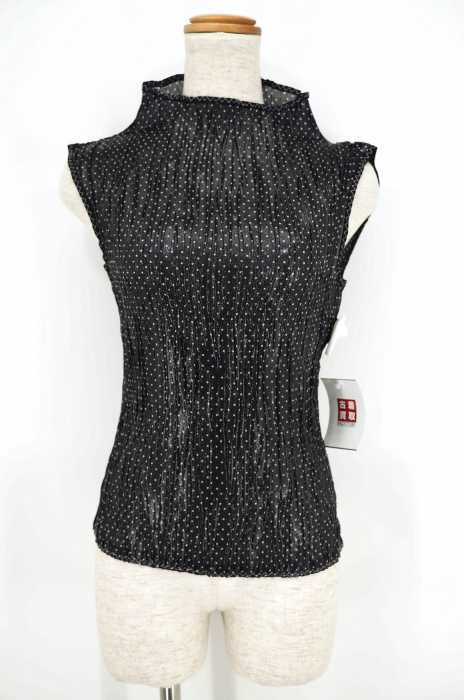 HIROKO BIS (ヒロコビス) ボトルネックドットプリーツ レディース トップス