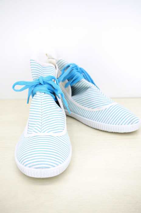 shoeshoe (シューシュー) ストライプハイカットスニーカー メンズ シューズ