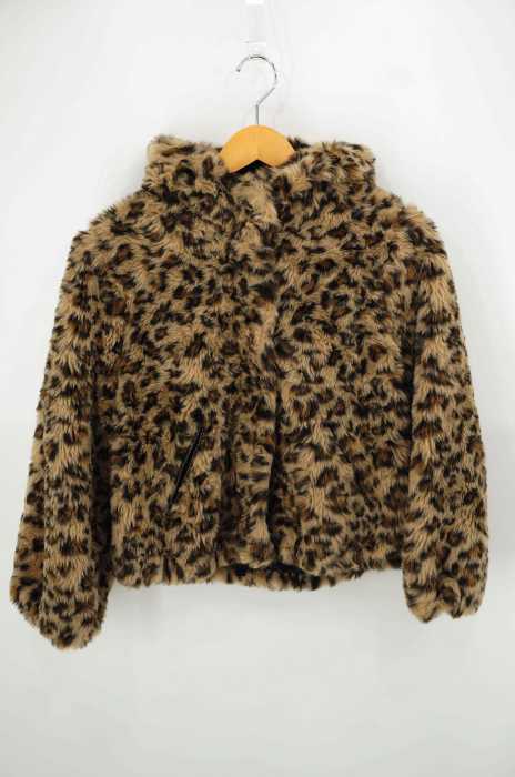 UNITED ARROWS green label relaxing （ユナイテッドアローズグリーンレーベルリラクシング） レオパード柄 ジップアップファージャケット レディース アウター