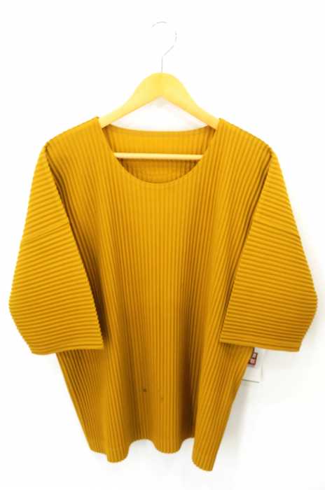HOMME PLISSÉ ISSEY MIYAKE （オムプリッセ イッセイミヤケ） プリーツクルーネックカットソー メンズ トップス