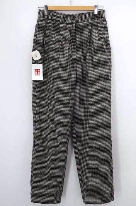 USED古着(ユーズドフルギ) OLD SAVANNAH 千鳥格子柄2タックワイドパンツ メンズ パンツ