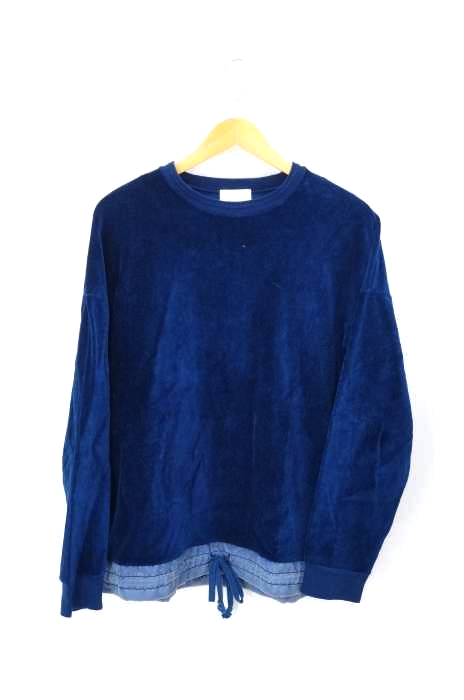 UNITED ARROWS & SONS（ユナイテッドアローズアンドサンズ） ウエストドローコード ベロアスウェット メンズ トップス