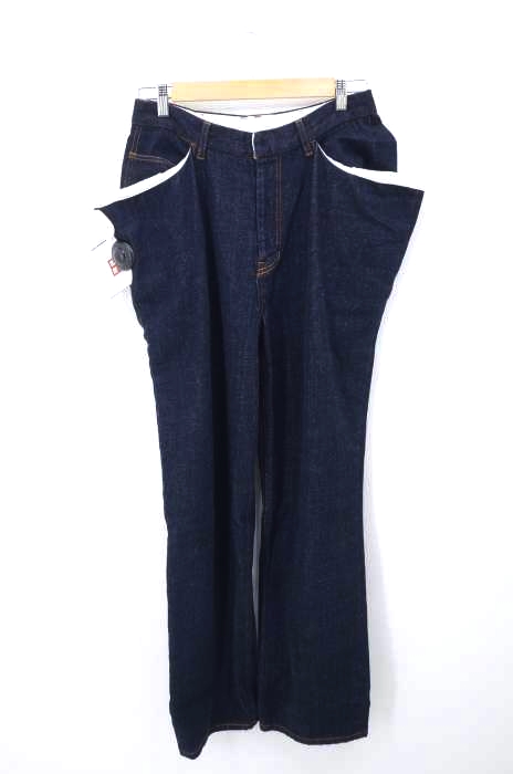 DIET BUTCHER SLIM SKIN(ダイエットブッチャースリムスキン) Side slash pocket denim pants ワイドシルエットデニム メンズ パンツ