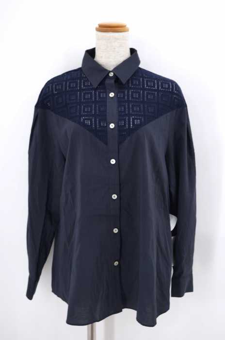 avie (アビィ) 17SS リネンブレンド ヨークスウィッチシャツ レディース トップス