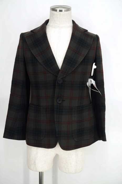 JUNYA WATANABE COMME des GARCONS （ジュンヤワタナベコムデギャルソン） AD2002　チェック柄ウールテーラードジャケット レディース アウター