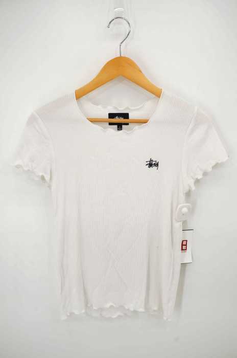 STUSSY （ステューシー） ロゴ入り 裾フレア レディース トップス