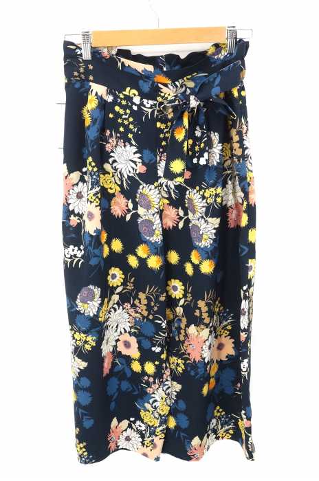 ZARA Trafaluc collection （ザラトラファルクコレクション） ウエストゴム 花柄 ワイドパンツ レディース パンツ