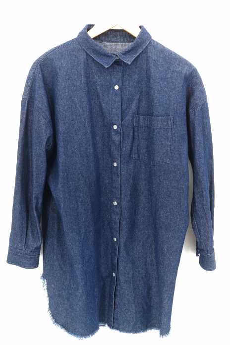 AZUL by moussy （アズールバイマウジー） 19SS DENIM OVER TUNICSHIRT レディース トップス