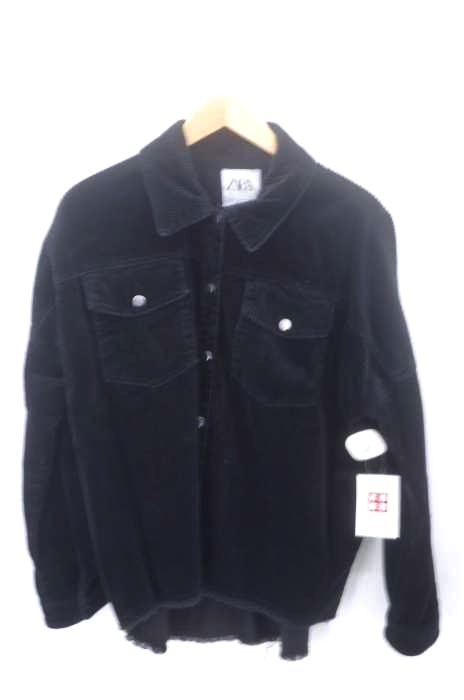 ZARA(ザラ) カットオフ加工 スナップボタン コーデュロイシャツジャケット メンズ アウター