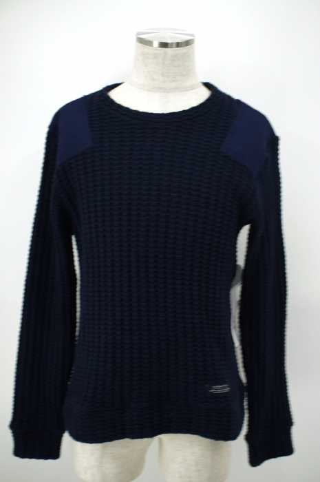 ROARK REVIVAL （ロアークリバイバル） SAVAGES COTTON WAFFLE TOP 切替ニットセーター メンズ トップス