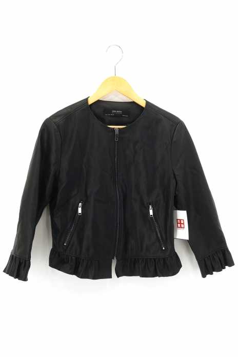 ZARA BASIC （ザラベーシック） フェイクレザーシングルライダースジャケット レディース アウター