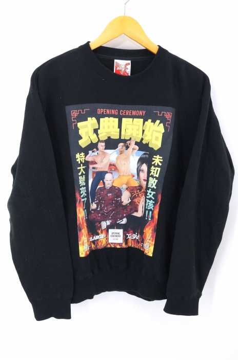 X-LARGE×OPENING CEREMONY（エクストララージオープニングセレモニー） プリントスウェットプルオーバー レディース トップス