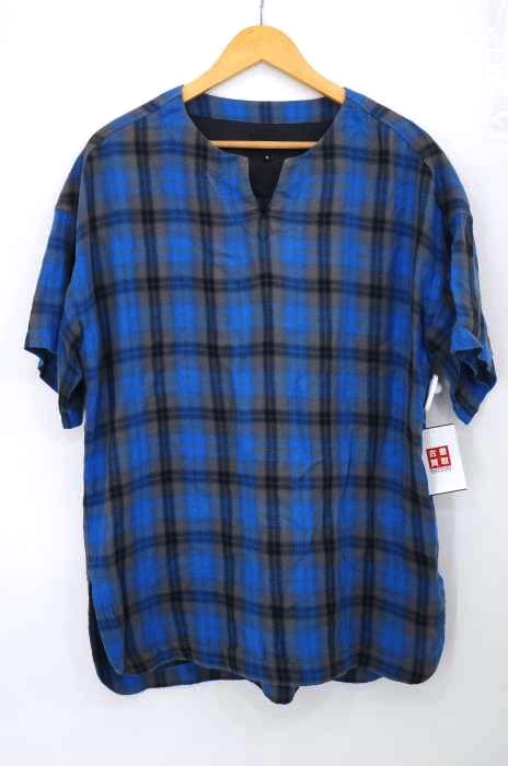 BEAMS（ビームス） チェック柄スキッパープルオーバーシャツ メンズ トップス