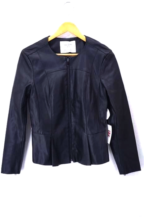 ZARA BASIC（ザラベーシック） ノーカラーライダースジャケット レディース アウター