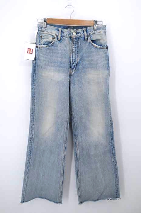 SLY JEANS（スライジーンズ） ダメージ加工ワイドデニムパンツ 