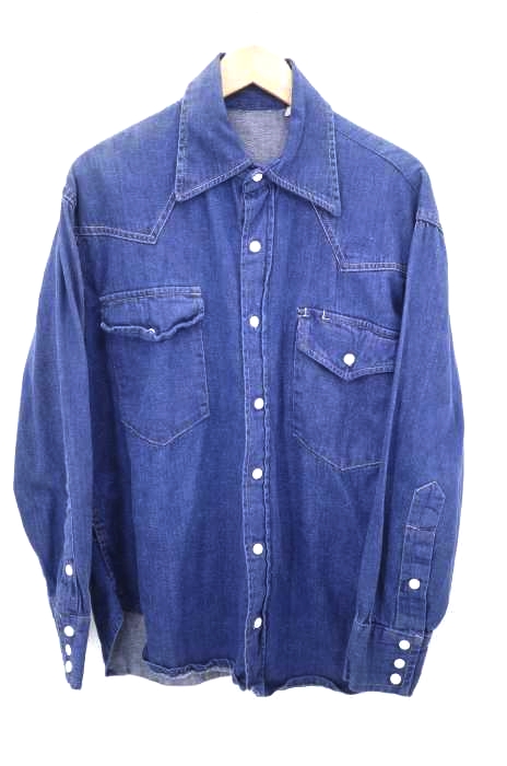 USED古着（ユーズドフルギ） 80S デニムウエスタンシャツ メンズ トップス