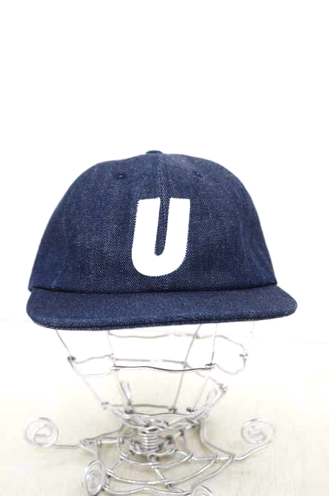 UNDEFEATED(アンディフィーテッド) デニム U 刺繍 6パネルキャップ メンズ 帽子