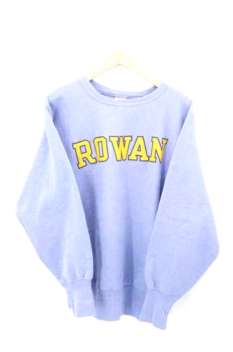 Champion（チャンピオン） 90S USA製 刺繍タグ REVERSE WEAVE ROWAN ラバープリントクルーネックスウェット メンズ トップス