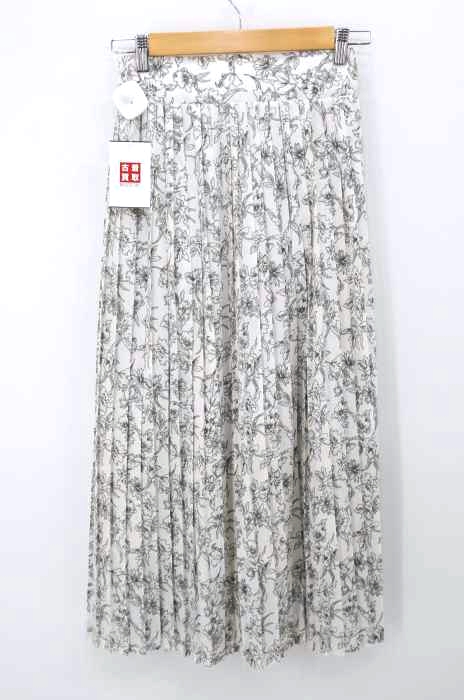 adapt（アダプト） 花柄プリーツロングスカート レディース スカート