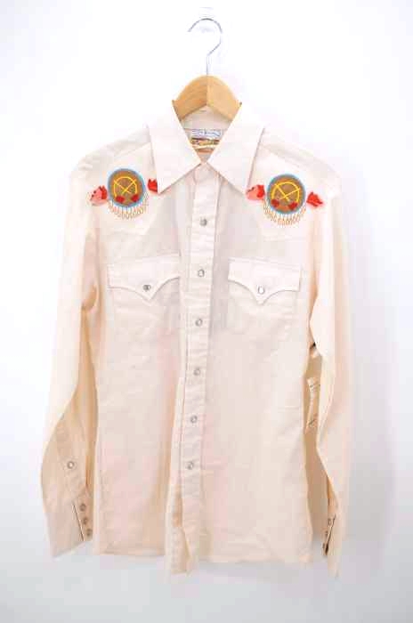 USED古着（ユーズドフルギ） 70s rocking ranch wear  ワッペン装飾 ウエスタンシャツ メンズ トップス