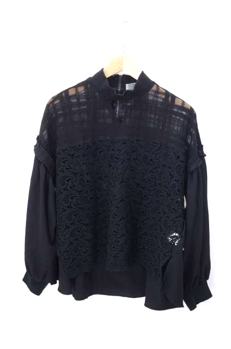 laymee(レイミー) 総柄シースルーブラウス レディース トップス