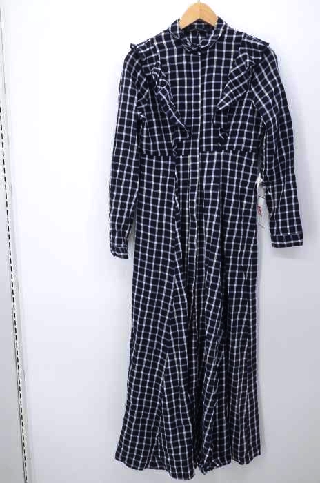 ZARA WOMAN(ザラ ウーマン) フリル装飾チェックシャツワンピース レディース ワンピース