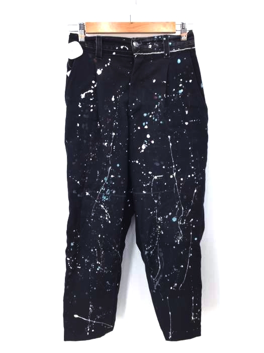 MAISON SPECIAL（メゾンスペシャル） 20SS サスティナブルリメイクウエストデニムミックスワイドテーパードペイントワークパンツ メンズ パンツ