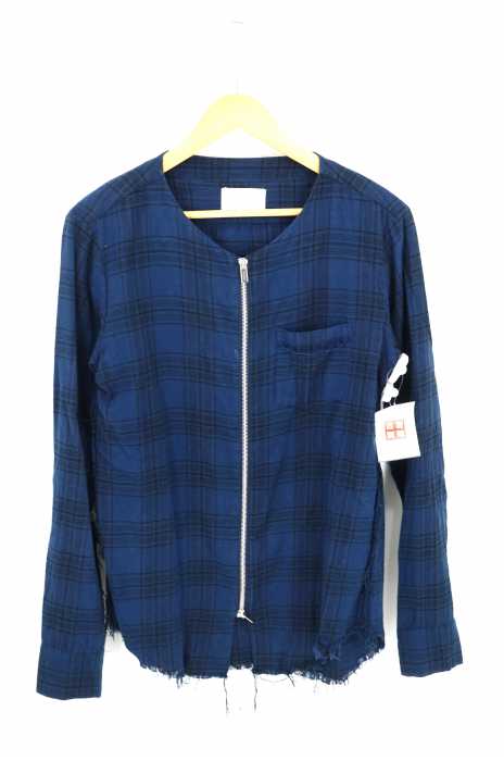 The Letters （ザレターズ） Collarless Zip Shirt メンズ アウター