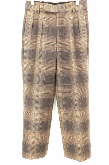 SCYE BASICS （サイベーシックス） チェック柄 ボタンフライタック  