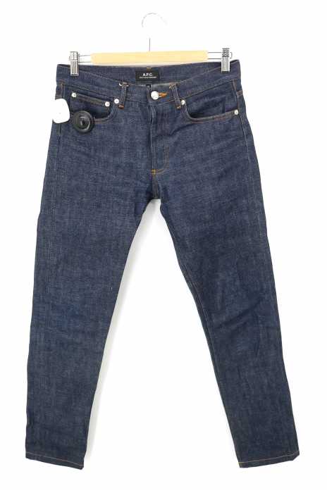 A.P.C. (アーペーセー) PETIT NEW STANDARD ボタンフライセルビッチデニムパンツ メンズ パンツ