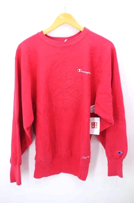 Champion（チャンピオン） 90S USA製 刺繍タグ REVERSE WEAVE 結晶刺繍 クルーネックスウェット メンズ トップス